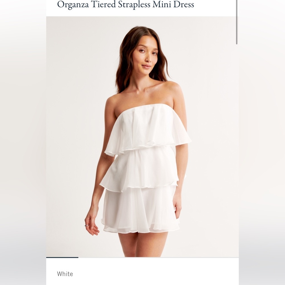 Abercrombie and Fitch tiered strapless mini dress